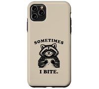 Funny Raccoon Sometimes I Bite Humor Nostalgia 90s Vintage Case for iPhone 11 Pro Max