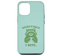 Funny Raccoon Sometimes I Bite Humor Nostalgia 90s Vintage Case for iPhone 12/12 Pro