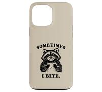 Funny Raccoon Sometimes I Bite Humor Nostalgia 90s Vintage Case for iPhone 13 Pro Max