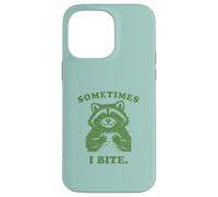 Funny Raccoon Sometimes I Bite Humor Nostalgia 90s Vintage Case for iPhone 14 Pro Max