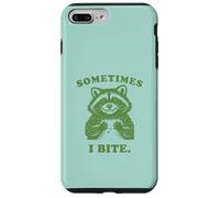 Funny Raccoon Sometimes I Bite Humor Nostalgia 90s Vintage Case for iPhone 7 Plus/8 Plus