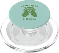 Funny Raccoon Sometimes I Bite Humor Nostalgia 90s Vintage PopSockets PopGrip for MagSafe