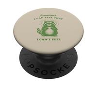 Funny Raccoon Sometimes I Can Feel That I Can't Feel Vintage PopSockets Adhesive PopGrip