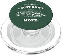 Funny Raccoon Sometimes I Just Don't Nope Vintage Graphic PopSockets PopGrip for MagSafe