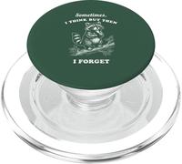 Funny Raccoon Sometimes I Think Then Forget Vintage Graphic PopSockets PopGrip for MagSafe