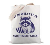 Funny Raccoon Tote Bag It Is What It Is And It Is Not Great Tote Bag Trash Panda Tote Bag Racoon Lover Gift (Is Not Great TOTE)
