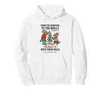 Funny Raccoon Trash Panda Christmas Decor Chaos Pullover Hoodie