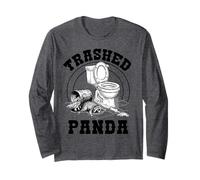 Funny Raccoon Trashed Trash Panda Drunk Meme Drinking Humor Long Sleeve T-Shirt