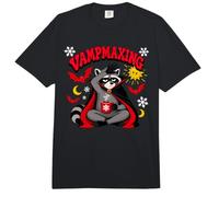 Funny Raccoon Vampmaxing Winter Vampire Coffee Cape Comfort Colors Adult Heavyweight T-Shirt