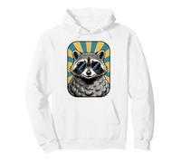 Funny Raccoon Wearing Sunglasses Animal Jokes Pullover Hoodie