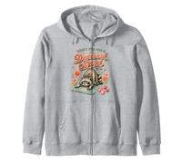 Funny Raccoon Yoga Pose Workout Downward Spiral Humor Zip Hoodie