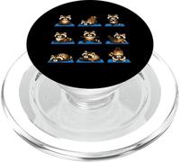 Funny Raccoon Yoga Poses Cute Animal Zen Art PopSockets PopGrip for MagSafe