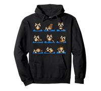 Funny Raccoon Yoga Poses Cute Animal Zen Art Pullover Hoodie