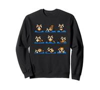 Funny Raccoon Yoga Poses Cute Animal Zen Art Sweatshirt