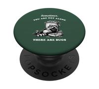 Funny Raccoon You Are Not Alone There Are Bugs Vintage PopSockets Adhesive PopGrip