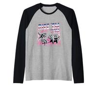 Funny Racoon Autism Awareness Meme “rizz Em with The Tism” Raglan Baseball Tee