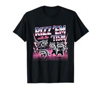 Funny Racoon Autism Awareness Meme “rizz Em with The Tism” T-Shirt
