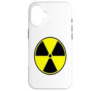 Funny Radiation Warning Caution Symbol Bold Statement Case for iPhone 16