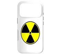 Funny Radiation Warning Caution Symbol Bold Statement Case for iPhone 17 Pro