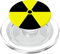 Funny Radiation Warning Caution Symbol Bold Statement PopSockets PopGrip for MagSafe