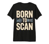 Funny Radiology X-Ray Technician Born to Scan Premium T-Shirt
