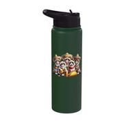 Funny Ragdoll Cat Cinco De Mayo Cats Stainless Steel Insulated Water Bottle