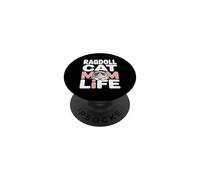 Funny Ragdoll Cat Mom Life Cute Ragdoll Cat PopSockets Adhesive PopGrip