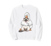 Funny Ragdoll Cat Sarcastic Awkward Silly Goose Hugger Humor Sweatshirt