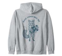 Funny Rage Consumes Me Fox Zip Hoodie