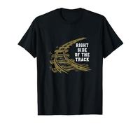 Funny Railroad Pun Right Side of the Track Value Graphic T-Shirt