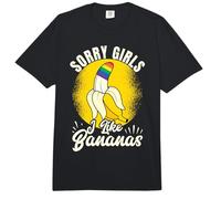 Funny Rainbow LGBT Gay Pride Sorry Girls I Like Bananas Comfort Colors Adult Heavyweight T-Shirt