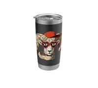 Funny Ram with Heart Sunglasses Ibex for Animal Lovers Stainless Steel Insulated Tumbler