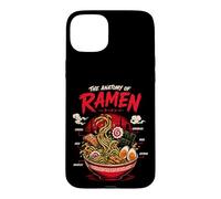 Funny Ramen Anatomy Japanese Noodles Art Illustration Case for iPhone 15 Plus