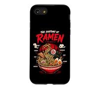 Funny Ramen Anatomy Japanese Noodles Art Illustration Case for iPhone SE (2020) / 7/8