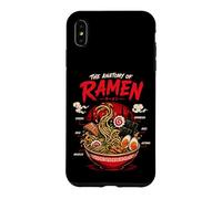 Funny Ramen Anatomy Japanese Noodles Art Illustration Case for iPhone XS Max