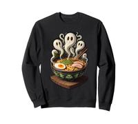 Funny Ramen Ghosts Halloween Design Japanese Noodles Sweatshirt