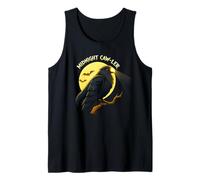 Funny Raven Midnight Caw-ler Crow Lover Pun Moon Bats Gifts Tank Top