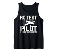 Funny RC Pilot Gift Kids Boys Cool Remote Control Aeroplane Tank Top