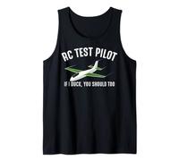 Funny RC Pilot Gift Kids Boys Cool Remote Control Aeroplane Tank Top