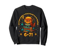 Funny Reading 6 7 Six Seven Meme English Teacher Book Lover Sweatshirt