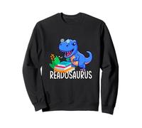 Funny Reading Book Readers Dinosaur Dino Apparel Readosaurus Sweatshirt