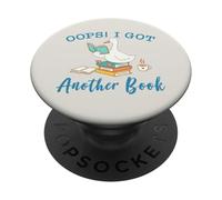 Funny Reading Goose Oops I Got Another Book Art Bookish PopSockets Adhesive PopGrip