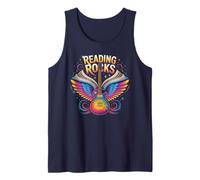 Funny Reading Rocks Kindergarten Teacher Read Across Tank Top