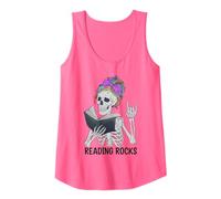 Funny Reading Rocks Literacy Coach Library Books Squad Tank Top