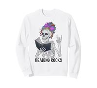 Funny READING ROCKS Literacy Coach Library Rockstar Books Sweatshirt