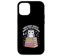 Funny Reading Saying How Many Nights Cute Owl Case for iPhone 12/12 Pro