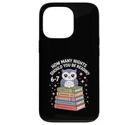 Funny Reading Saying How Many Nights Cute Owl Case for iPhone 13 Pro