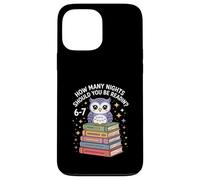 Funny Reading Saying How Many Nights Cute Owl Case for iPhone 13 Pro Max