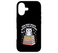 Funny Reading Saying How Many Nights Cute Owl Case for iPhone 17