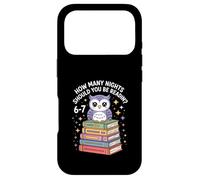 Funny Reading Saying How Many Nights Cute Owl Case for iPhone 17 Pro
